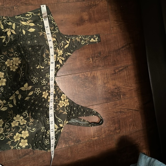 Baltex Green Floral One Piece Bathing Suit - Picture 6 of 7